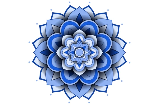 Picture of a mandala as depicted in Buddhist and Hindu art.